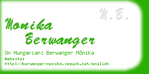 monika berwanger business card